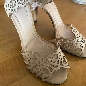 Klub Nico Nude Moxie Laser Cut Sandals